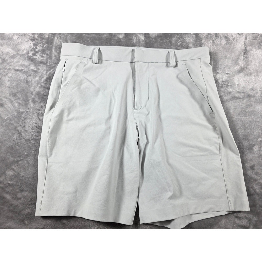 NOBULL Performance Golf Shorts Mens 32 (34 Actual Waist) Light‎ Grey Stretch